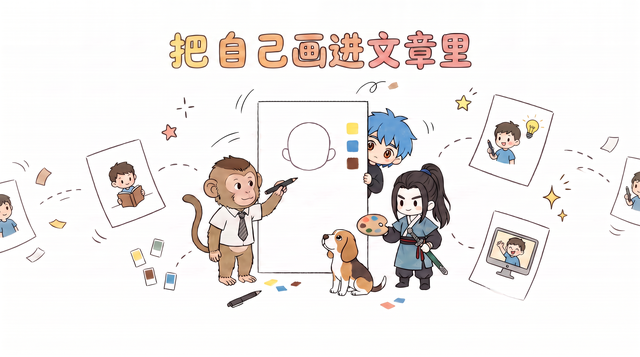 专属萌粒风格Mini IP文章插画生成 preview