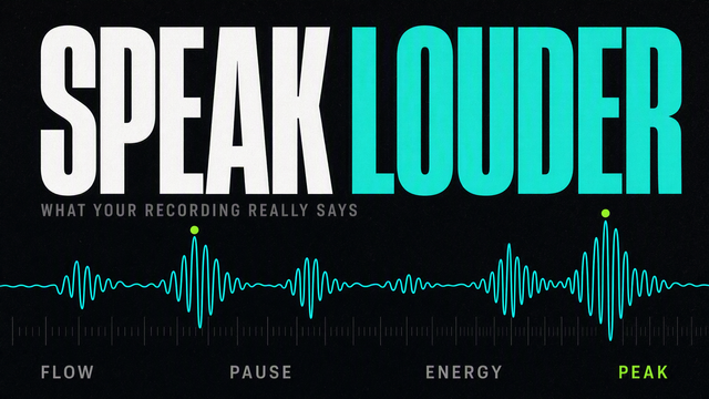 Speak Louder 单人表达客观复盘工具 preview