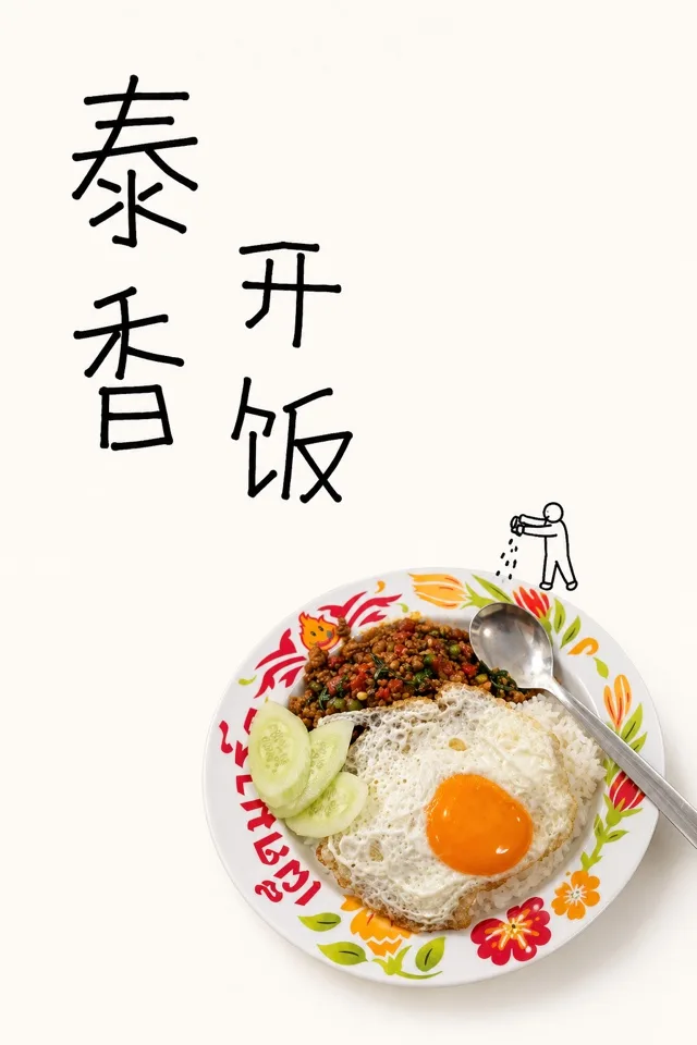 加入歪扭手写标题后的海报效果